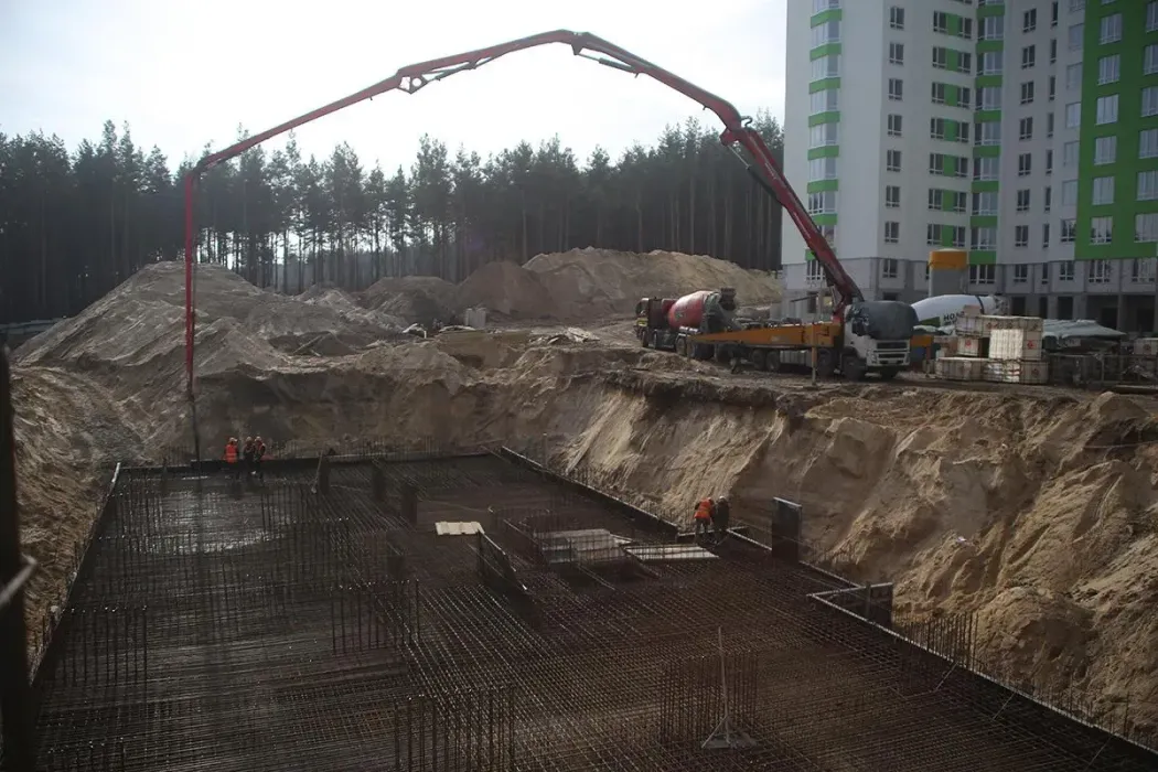 В другому будинку ЖК City Park II черга влаштували фундаментну плиту