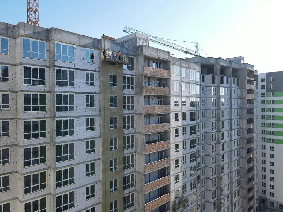 Початок фасадних робіт! Утеплюємо 2-й будинок ЖК City Park II черга мінватою найвищої якості