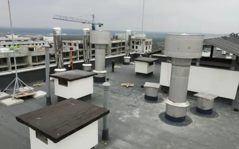 Прогрес влаштування дахової газової котельні в ЖК City Park за тиждень