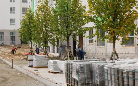 В другій черзі ЖК City Park триває благоустрій прибудинкової території