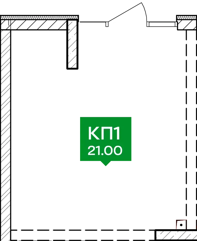 Купити 1-кімнатну квартиру  в Ірпені