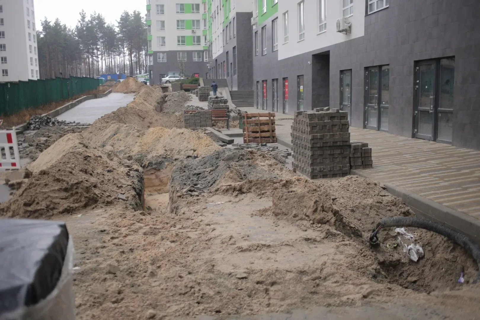 Прогрес влаштування електромереж до ЖК City Park та ЖК Green Side за тиждень - 17