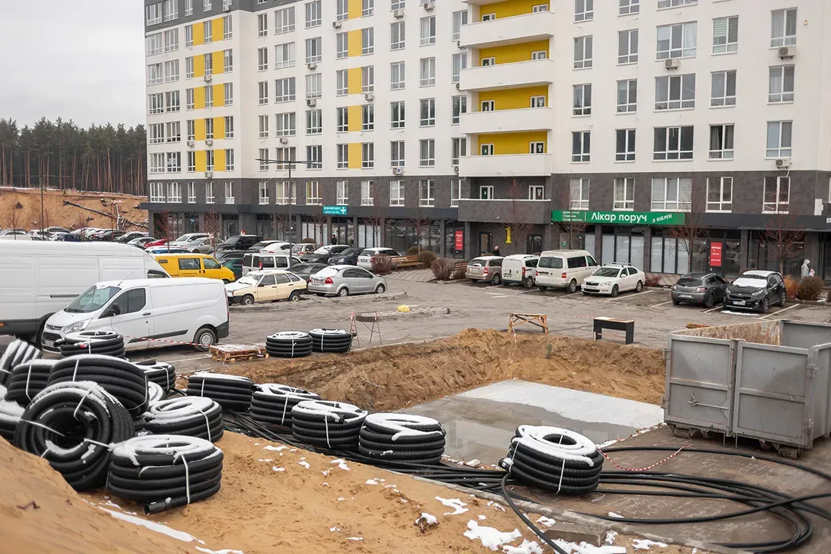 Прогрес влаштування електромереж до ЖК City Park та ЖК Green Side за тиждень - 18