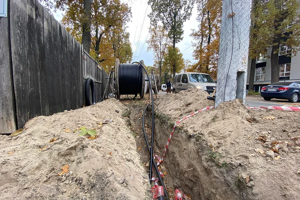 Прогрес влаштування електромереж до ЖК City Park та ЖК Green Side - 2
