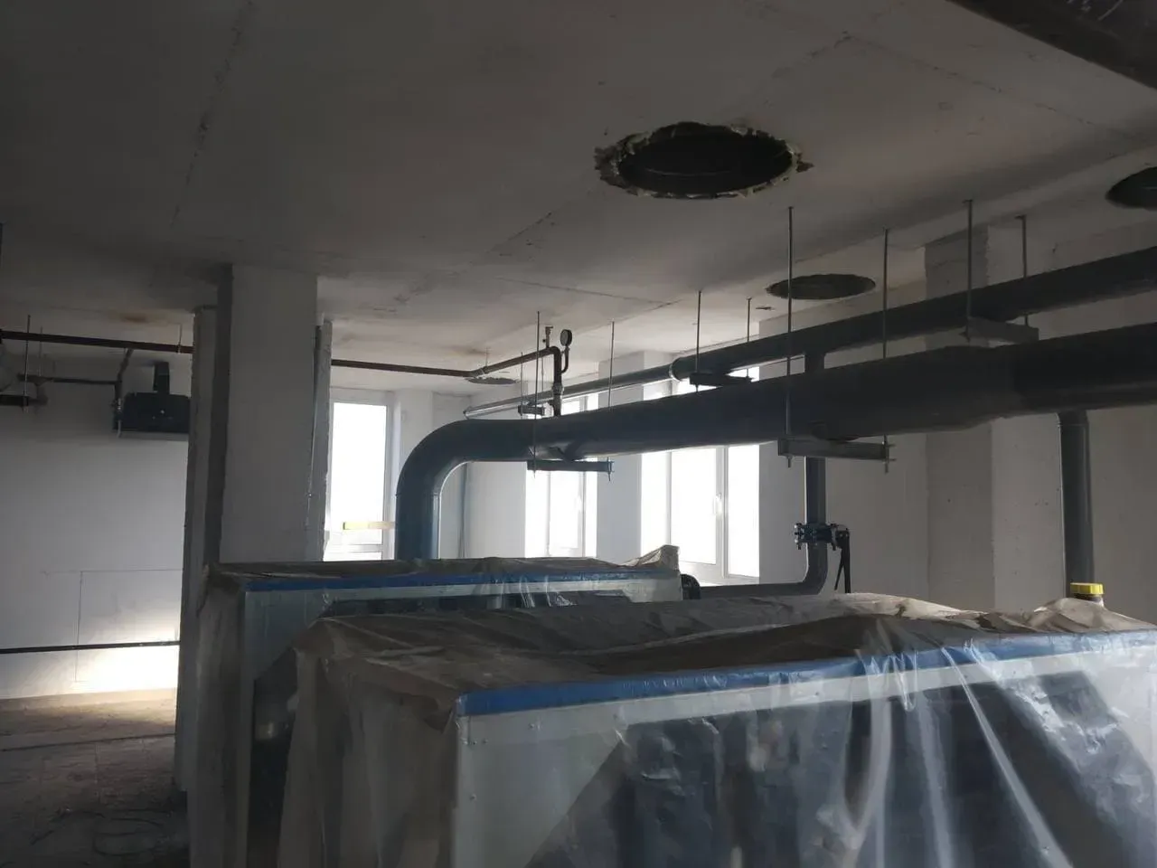 Прогрес влаштування дахової газової котельні в ЖК "City Park" за тиждень - 3