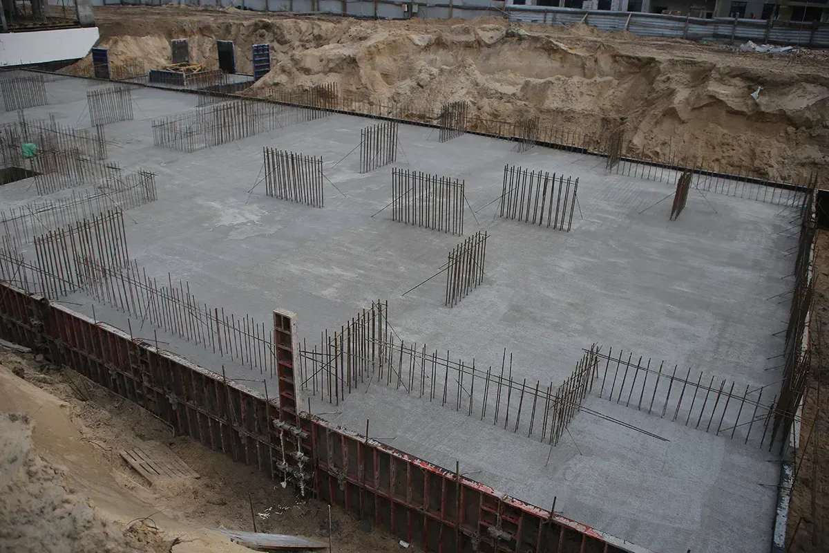 В другому будинку ЖК City Park II черга влаштували фундаментну плиту - 2